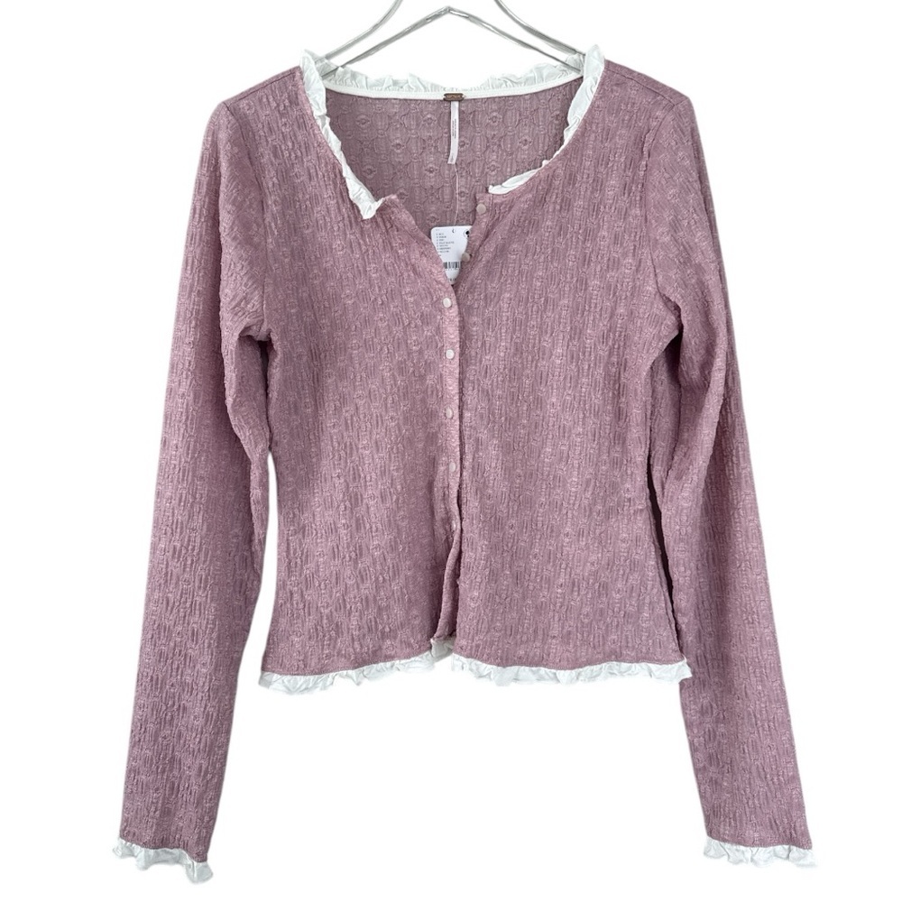 Free People NWT Blackbird Cardi Blouse Size Large